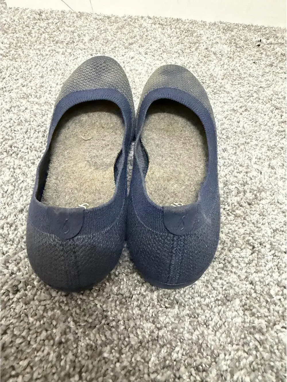 Allbirds Tree Breezers Women's Blue Knit Flats Size 7